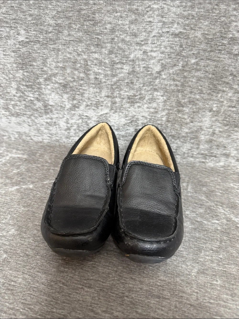 Place Black Men's Slip-On Driving Loafers